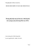 Phương pháp luận sáng tạo khoa học và liên hệ phân tích sự sáng tạo máy tính bảng ipad của apple   luận văn, đồ án, đề tài tốt nghiệp