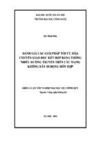 Khóa luận đánh giá các giải pháp tối ưu hóa chuyển giao dọc kết hợp băng thông nhiều đường truyền trên các mạng không dây di động hỗn hợp