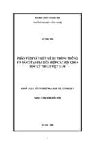 Khóa luận phân tích và thiết kế hệ thống thông tin sáng tạo tại liên hiệp các hội khoa học kỹ thuật việt nam   luận văn, đồ án, đề tài tốt nghiệp