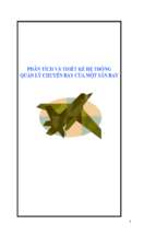 Phân tích và thiết kế hệ thống quản lý chuyến bay của một sân bay   luận văn, đồ án, đề tài tốt nghiệp