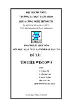 đề tài tìm hiểu window 8   luận văn, đồ án, đề tài tốt nghiệp