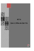 đề tài quản lý điểm cho sinh viên   luận văn, đồ án, đề tài tốt nghiệp