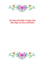 Hệ thống phát hiện và ngăn chặn xâm nhập với snort và iptables   luận văn, đồ án, đề tài tốt nghiệp