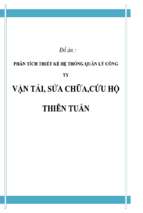 đồ án_ phân tích thiết kế hệ thống quản lý công ty vận tải, sửa chữa, cứu hộ thiên tuấn   luận văn, đồ án, đề tài tốt nghiệp