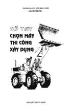 Sổ tay chọn máy thi công xây dựng