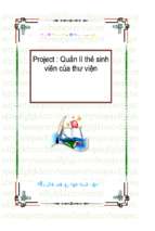 Quản lý thẻ sinh viên của thư viện   luận văn, đồ án, đề tài tốt nghiệp