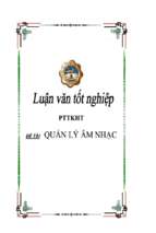 Môn phân tích thiết kế hẹ thống   quản lý âm nhạc   luận văn, đồ án, đề tài tốt nghiệp