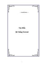 Tìm hiểu hệ thống firewall   luận văn, đồ án, đề tài tốt nghiệp