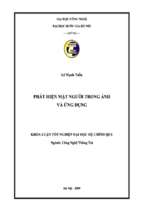 Khóa luận phát hiện mặt người trong ảnh và ứng dụng   luận văn, đồ án, đề tài tốt nghiệp