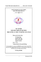 Phân tích thiết kết hệ thống theo hướng cấu trúc về trường cấp ii cổ am   luận văn, đồ án, đề tài tốt nghiệp