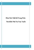 Phân tích thiết kế trang web_ tìm kiếm nhà trọ trực tuyến   luận văn, đồ án, đề tài tốt nghiệp