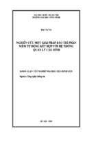 Khóa luận nghiên cứu một giải pháp bảo trì phần mềm tự động kết hợp với hệ thống quản lý cấu hình   luận văn, đồ án, đề tài tốt nghiệp