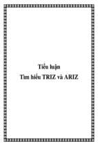 Tiểu luận tìm hiểu triz và ariz   luận văn, đồ án, đề tài tốt nghiệp