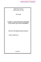 Khóa luận nghiên cứu một số phương pháp phân cụm cho dữ liệu gene microarray   luận văn, đồ án, đề tài tốt nghiệp