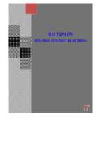 Phân tích thiết kế hệ thống