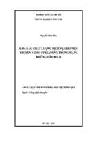Khóa luận đảm bảo chất lượng dịch vụ cho việc truyền video streaming trong mạng không dây 802