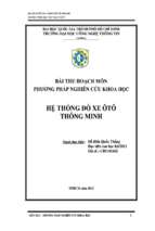 Hệ thống đỗ xe ô tô thông minh   luận văn, đồ án, đề tài tốt nghiệp