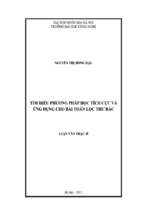 Luận văn tìm hiểu phương pháp học tích cực và ứng dụng cho bài toán lọc thư rác   luận văn, đồ án, đề tài tốt nghiệp