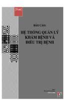 Hệ thống quản lý khám bệnh và điều trị bệnh   luận văn, đồ án, đề tài tốt nghiệp
