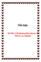 Tiểu luận tìm hiểu về 40 phương pháp sáng tạo (40 pplst) của alshuller   luận văn, đồ án, đề tài tốt nghiệp