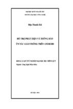Khóa luận hỗ trợ phát hiện và thông báo ùn tắc giao thông trên android   luận văn, đồ án, đề tài tốt nghiệp