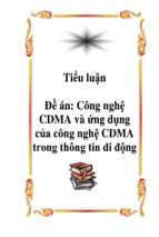 đề án công nghệ cdma và ứng dụng của công nghệ cdma trong thông tin di động   luận văn, đồ án, đề tài tốt nghiệp