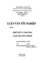 Thiết kế và thi công card ghi   đọc eprom   luận văn, đồ án, đề tài tốt nghiệp