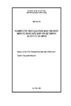 Khóa luận nghiên cứu một giải pháp bảo trì phần mềm tự động kết hợp với hệthống quản lý cấu hình   luận văn, đồ án, đề tài tốt nghiệp