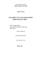 Mạng riêng ảo và giải pháp hệ thống trong tổng cục thuế   luận văn, đồ án, đề tài tốt nghiệp