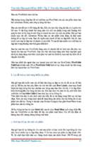 Tìm hiểu microsoft office 2007   tập 2_ tìm hiểu microsoft excel 2007   luận văn, đồ án, đề tài tốt nghiệp