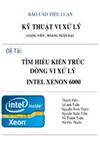 đề tài tìm hiểu kiến trúc dòng vi xử lý intel xenon 6000   luận văn, đồ án, đề tài tốt nghiệp