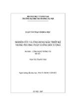 Nghiên cứu và ứng dụng mẫu thiết kế trong phương pháp hướng đối tượng   luận văn, đồ án, đề tài tốt nghiệp