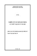 Khóa luận nghiên cứu xây dựng hệ thống lưu trữ và quản lý tài liệu   luận văn, đồ án, đề tài tốt nghiệp