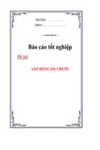 Sắp hàng đa chuỗi   luận văn, đồ án, đề tài tốt nghiệp