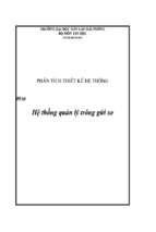 Phân tích thiết kế hệ thống   hệ thống quản lý trông gửi xe   luận văn, đồ án, đề tài tốt nghiệp