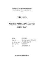 Tiểu luận phương pháp luận sáng tạo khoa học   luận văn, đồ án, đề tài tốt nghiệp