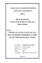 đề tài tìm hiểu các nguyên lý sáng tạo và áp dụng giải thích quá trình phát của thiết bị mạng thông minh google   meraki   luận văn, đồ án, đề tài tốt nghiệp