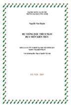 Khóa luận hệ thống học thích nghi dựa trên kiến thức   luận văn, đồ án, đề tài tốt nghiệp