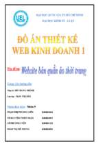 đề tài website bán quần áo thời trang   luận văn, đồ án, đề tài tốt nghiệp