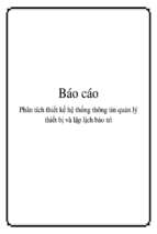 Phân tích thiết kế hệ thống thông tin quản lý thiết bị và lập lịch bảo trì   luận văn, đồ án, đề tài tốt nghiệp