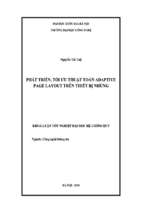 Khóa luận phát triển, tối ưu thuật toán adaptive page layout trên thiết bị nhúng   luận văn, đồ án, đề tài tốt nghiệp