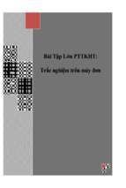 Phân tích thiết kế hệ thống   trắc nghiệm trên máy đơn   luận văn, đồ án, đề tài tốt nghiệp