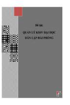 đề tài quản lý kssv đại học dân lập hải phòng   luận văn, đồ án, đề tài tốt nghiệp