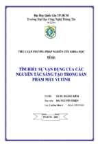 đề tài tìm hiểu sự vận dụng của các nguyên tắc sáng tạo trong sản phẩm máy vi tính   luận văn, đồ án, đề tài tốt nghiệp