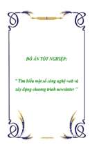 Tìm hiểu một số công nghệ web và xây dựng chương trình newsletter   luận văn, đồ án, đề tài tốt nghiệp