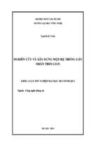 Khóa luận nghiên cứu và xây dựng một hệ thống gán nhãn thời gian   luận văn, đồ án, đề tài tốt nghiệp