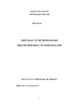 Triển khai các hệ thống d ward theo mô hình mạng các node hàng xóm   luận văn, đồ án, đề tài tốt nghiệp