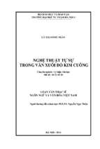 Nghiên cứu nội dung sáng tác của đỗ kim cương qua đề tài chiến tranh, đời sống xã hội, con người hậu chiến; những đặc sắc nghệ thuật tự sự trong truyện ngắn