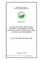 đánh giá một số đặc điểm sinh học tinh dịch và thụ tinh nhân tạo bằng tinh cọng rạ đến dê cái động dục tự nhiên và sử dụng liệu pháp hormone