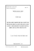 Kết quả điều trị sỏi niệu quản bằng phẫu thuật nội soi ngược dòng tán sỏi với nguồn năng lượng laser holmium tại bệnh viện đa khoa trung ương thái nguyên